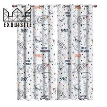 Curtains Universe Space Flight Cartoon  Window Curtains For Living Room Kids Room Kitchen Bedroom Drapes Home Decor Drapes 2024 - buy cheap