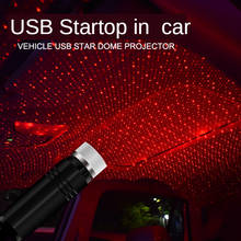 Luz usb estrelada para teto de carro, projeção com laser, atmosfera decorativa para teto de céu estrelado, ritmo led 2024 - compre barato