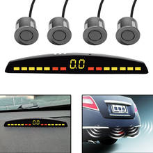 Sensor de estacionamiento LED Universal para coche, sistema de Monitor de Radar de marcha atrás con 4 sensores, Parktronic 2024 - compra barato