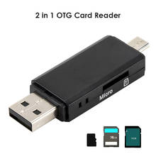 Adaptador de Cable Micro USB OTG 2 en 1, lector de tarjetas OTG, Dongle USB 2,0, adaptador Micro USB SD TF para teléfono y ordenador 2024 - compra barato