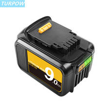 Turpow-Batería de repuesto para DeWalt, pila recargable de 18V, 9000mAh, DCB182, DCB184, DCB181, DCB182, DCB200 MAX 2024 - compra barato