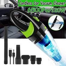 6500Pa Handheld Cordless Car Vacuum Cleaner DC 12V 120W Cordless Wet/Dry Dual Use Auto Portable Vacuums Cleaner for Home 2024 - buy cheap