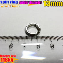 2019New product fishing split rings size:wire1.7mm outder diameter13mm quantity:30pcs/lot 304 stainless steel 2024 - buy cheap