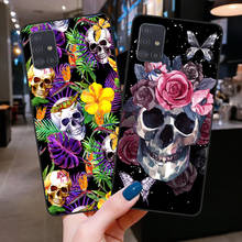 Capa de celular macia de silicone., capinha legal com flores para samsung a51, a71, a21s, a10, a20, a30, a40, a50, a70, a6, a8 plus, a7 2018. 2024 - compre barato