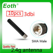 Eoth 10 pces 2.4g antena 3dbi sma macho wlan wifi 2.4ghz antena pbx iot módulo roteador tp link receptor de sinal antena alto ganho 2024 - compre barato