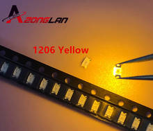 500pcs SMD 1206 (3216) Yellow SMT Surface Mount LED Chip Ultra Bright Light Emitting Diode Lamp Electronics Components for PCB 2024 - buy cheap