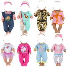 Doll Clothes for 18 inch  doll coat for 17" baby doll rompers accessories children girl play doll toys wear dropshipping 2024 - buy cheap