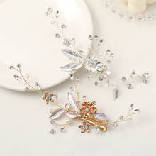 Gold Silver Color Women Hairgrips Hair Clips Pearl Rhinestone Wedding Hair Accessories For Girls Hairbands Tiara 2024 - buy cheap