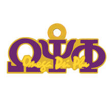 Exquisite Purple Enamel Metal Greek Letter O PHI PSI Charm for fraternity society DIY Jewelry Pendant 2024 - buy cheap