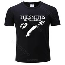 Футболка The Smiths "The Queen Is Dead"-Мужская Черная хлопковая Футболка Morrissey с короткими рукавами, летняя футболка европейского размера, Прямая поставка 2024 - купить недорого