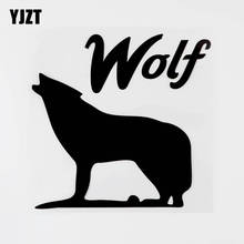 YJZT 15.2CM×14.6CM Fashion Animal Wolf Pattern Vinyl Car Sticker Decal Black/Silver 8C-0349 2024 - buy cheap