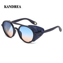 KANDREA Vintage Steampunk Brand Design Luxury Oversized Frame Sunglasses Men Women Fashion Round Sun Glasses Shades UV400 Eyewea 2024 - buy cheap