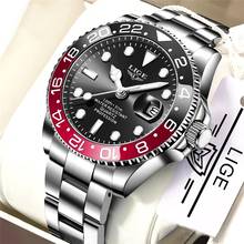 LIGE Business Men Watch Luxury Brand Stainless Steel Wrist Watch Men Chronograph Army Military Quartz Watches Relogio Masculino 2024 - buy cheap