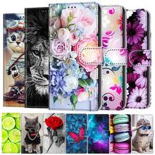 Flip Leather Case For Nokia 3.4 Nokia 2.4 Cover Cute Painted Phone Cover For Nokia 2.4 3.4 Wallet Book Phone Cases Fundas 2024 - buy cheap