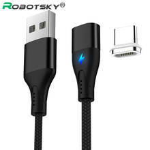 Магнитная Адсорбция Быстрая зарядка type C USB кабель Micro USB кабель 3A быстрое зарядное устройство type-C кабель для huawei Xiaomi samsung 2024 - купить недорого