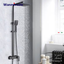 Shower Faucet Rainfall Shower Head 3In1 Single Handle Mixer Tap Bath Shower Faucet ABS Plastic Hand Shower Rotate Bathtub Tap 2024 - buy cheap
