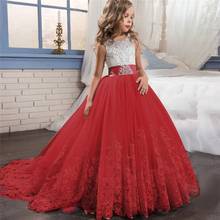 Elegant Princess Kids Dresses For Girls New Year Children's Clothing Christmas Party Dress Prom Gowns Wedding Birthday Dresses 2024 - buy cheap