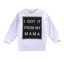 Newborn Toddler Baby Sweatershirt Letter Print Round Neck Long Sleeve Top New Fashion Casual Hoodies for Baby Girls Boys 2024 - buy cheap