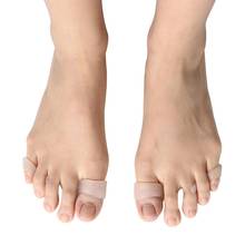 Silicona suave Hallux Valgus órtesis dedos de los pies superposición reparación Corrector de pie cuidado de los separadores del dedo del pie enderezador herramientas de pedicura 2024 - compra barato