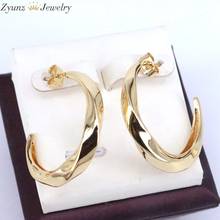 5 Pairs, Minimalist Brand Metal Twisted Geometric Stud Earrings Statement Charm Gold Earrings For Women Orecchini Donna Gift 2024 - buy cheap