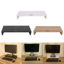 Soporte multifunción para monitor de ordenador de escritorio, accesorio de madera, zócalo fuerte, para portátil o televisor 2024 - compra barato