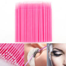 100pcs/Bag Disposable Eyelash Extension Brush Individual Eyelashes Lash Removing Cotton Swab Micro Lash Extensions Accessories 2024 - купить недорого