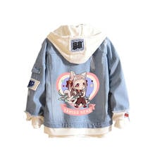 Toilet-bound Hanako-kun Cartoon Demin Jacket Harajuku Streetwear Anime Hoodies Long Sleeve Jeans Sweatshirt Plus Size Coats 2024 - buy cheap