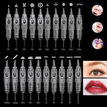 Agulhas descartáveis para tatuagem de sobrancelha, agulhas esterilizadas para maquiagem permanente, 1r, 3r, 5r, 5f, 7f, 3rs, 9rm 2024 - compre barato