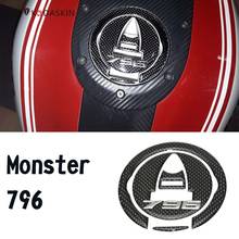 Kodaskin-tampa de proteção de gás para motocicleta, material de carbono real 3d, compatível com ducati monster 796 2024 - compre barato