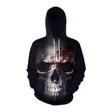 Nuevo horror Cosplay Halloween disfraz ropa con capucha calavera Sudadera con capucha anime dibujos animados mujeres unisex 2024 - compra barato