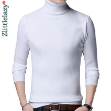 2022 New Casual Knitted Turtleneck Sweater Men Pullover Clothing Fashion Clothes Knit Winter Warm Mens Sweaters Pullovers 81335 2024 - buy cheap