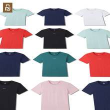 Xiaomi youpin esportes ao ar livre camiseta casual de manga curta masculina solta camisa de fundo respirável roupas de secagem rápida 2024 - compre barato