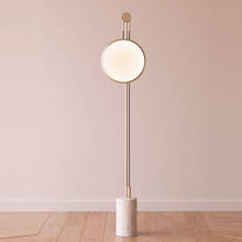 Criatividade em estilo moderno, minimalista e nórdico, luz para sala de estar, luminária de luxo para estudo, lâmpada de chão em mármore 2024 - compre barato