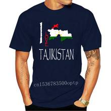 2020 горячая Распродажа 100% хлопок Таджикистан с надписью «I Love культуры флаг т до oбрaзный вырeз футболка 2024 - купить недорого