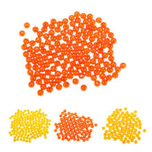 Contas de pesca redondas, iscas de pesca em plástico da carpa do mar com 150 peças, 4mm/5mm laranja/amarelo para pescador 2024 - compre barato