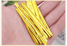 800Pcs/Pack New Wire Metallic Twist Ties For Cello Candy Cookie Cake Bag Wedding Party Birthday Decoration Supplies June 12 2024 - buy cheap