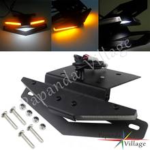 Motorcycle Tail Tidy Fender Eliminator Kit Integrated Amber Turn Signals LED License Plate Light Bracket For RC390 2015-2019 2024 - buy cheap