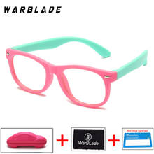 WarBLade Hot Sale Anti Blue Light Glasses Optical Frame Kids Children Spectacle Glasses Square TR90 Clear Lens UV400 Eyeglasses 2024 - buy cheap