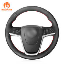 Mequer capa de volante em couro artificial, capa preta para volante de opel astra j mokka x zafira c insignia ct ampera i cascada meriva b 2024 - compre barato