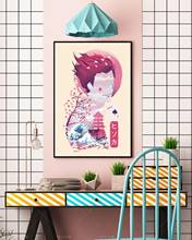 Pôster de anime, decoração nórdica, poster de parede, caçador x, hisoka, tela de pintura, impressões, mural, sala de estar modular 2024 - compre barato