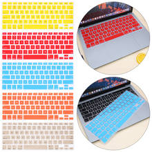 1PC Silicone Keyboard Cover For Apple Macbook Pro Air 13" 15" 17" Candy Colors Sticker Film Protector Computer Accessories 2024 - buy cheap