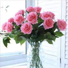 43cm rosa peônia flores de seda artificial buquê de seda noiva casa jardim festa de casamento decoração diy falso flores 2024 - compre barato