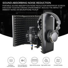 Acoustic Isolation Shield Foam Folding Microphone Acoustic Isolation Shield Acoustic Foams Panel Studio For Recording Live 2024 - buy cheap