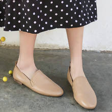 EshtonShero/Женская обувь на Плоском Каблуке; женские кожаные лоферы на плоской подошве без шнуровки с закругленным носком; цвет черный, белый; женские свадебные водонепроницаемые мокасины; Размеры 3-9 2024 - купить недорого