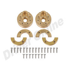 Contrapeso pesado de bronze para carro 1/10 rc, 2 peças, peso ajustável, traxxas, trx4, trx6 2024 - compre barato