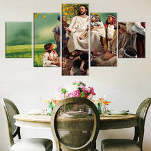 Modern Canvas Wall Art Pictures For Living Room Home Decor 5 Pieces Jesus Pueblo Paintings Modular HD Prints Posters Framework 2024 - buy cheap