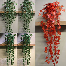 Flores suculentas artificiais de parede, galhos de videira verde, pérolas, penduradas na parede, rotim, plantas de decoração para casa ou casamento 2024 - compre barato