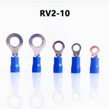 RV2-10 BLUE color Ring insulated terminal suit 1.5-2.5mm2 Cable Wire Connector cable Crimp Terminal 100PCS/Pack Free shipping 2024 - buy cheap