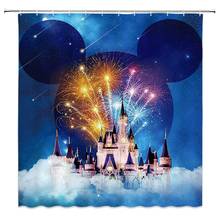 Colorful Castle Shower Curtain Decor Fairy Tale World Kid's Bathroom Curtain Decor 2024 - buy cheap