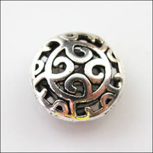 Fashion 8Pcs Tibetan Silver Round Flower Clouds Flat Spacer Beads Charms 16.5mm 2024 - buy cheap
